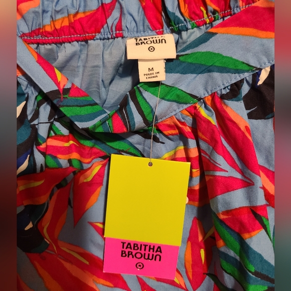 NWT Target x Tabitha Brown Tropical Print Tiered Midi Skirt - Picture 5 of 5